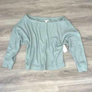Caslon Pale Blue Oversized Slouchy Sweater